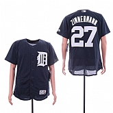 Tigers 27 Jordan Zimmermann Navy Flexbase Jersey Sguo,baseball caps,new era cap wholesale,wholesale hats